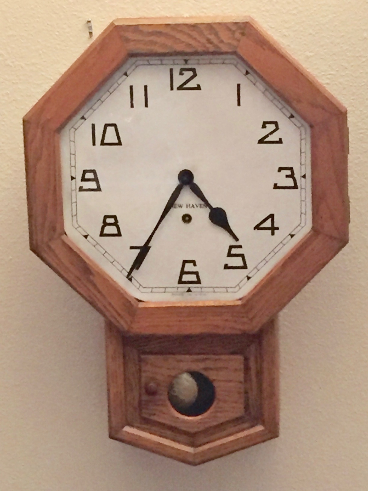 Competed Clock on the test wall